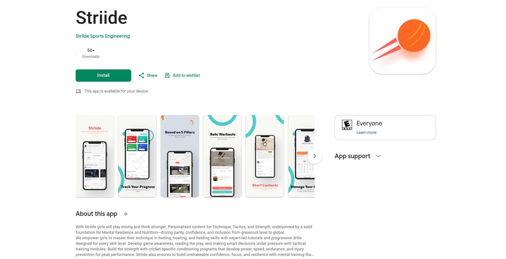 Striide – Sports Training & Content Platform